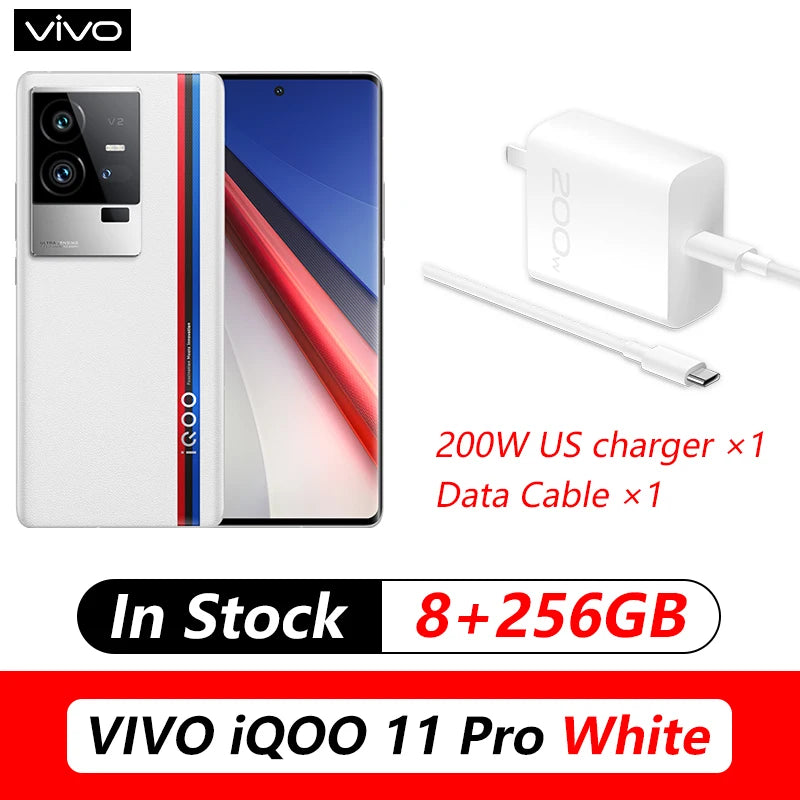 VIVO iQOO 11 Pro 5G Gaming MobilePhone Snapdragon 8 Gen 2 NFC Phone 50MP Triple Cameraes 6.78" 2K 144Hz E6 AMOLED 144Hz Curved