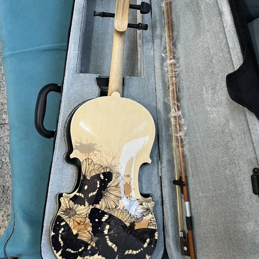 MMOOKA Violin Professional level Vintage handmade Classical Painting String instruments