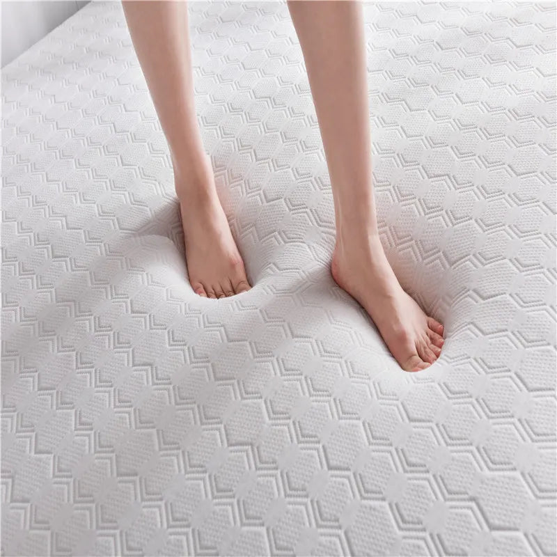 Washable Cover Mattresses Natural latex Rebound 5/10cm Mattress For Family Bedspreads King Queen Twin Full Size sponge Tatami