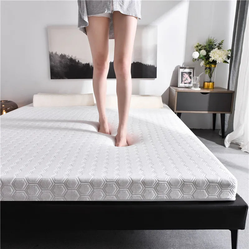 Washable Cover Mattresses Natural latex Rebound 5/10cm Mattress For Family Bedspreads King Queen Twin Full Size sponge Tatami