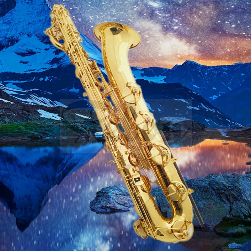 Weifang Rebon Eb Key Brass Baritone Saxophone