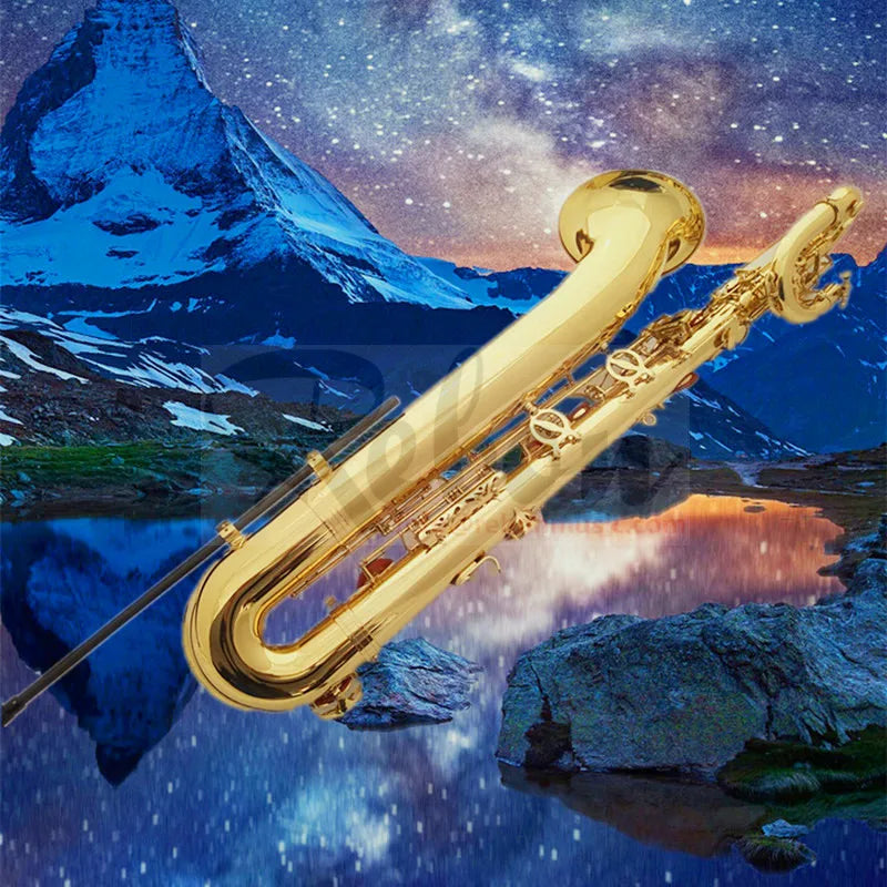 Weifang Rebon Eb Key Brass Baritone Saxophone