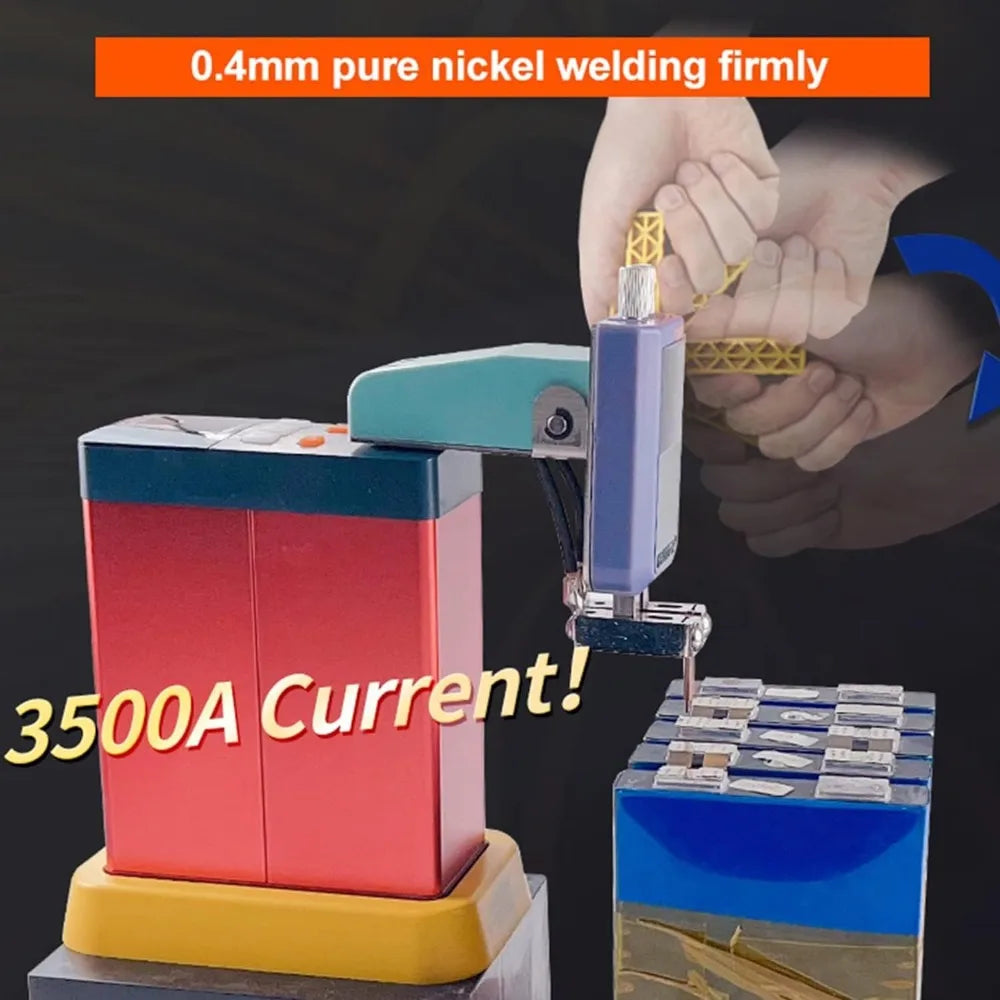 Welder 21 KW Capacitor Energy Storage Pulse Welding Machine, Mini Portable Spot Welding Equipment for 18650