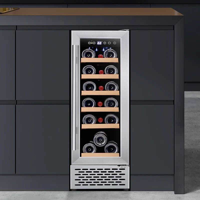 Wholesale Luxury Dual zone vino stand compressor stainless chiller electric wine cooler cellar fridge