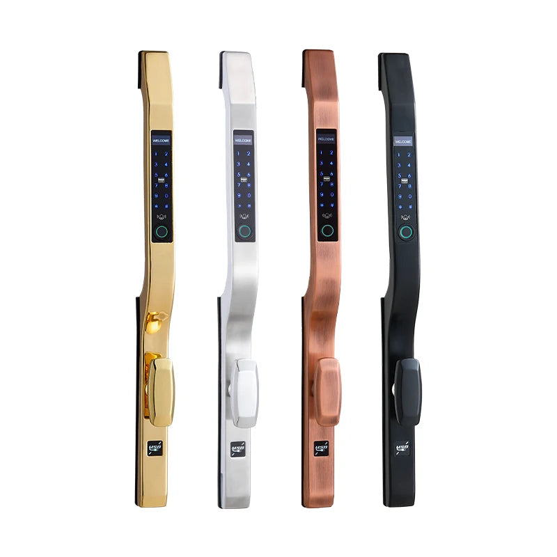 Wifi Push Pull Biometric Fingerprint Intelligent Digital Smart Door Lock