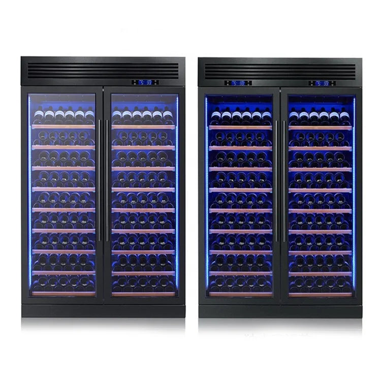 Wine refrigerator 200 bottles big commercial full 304 stainless steel wine cooler