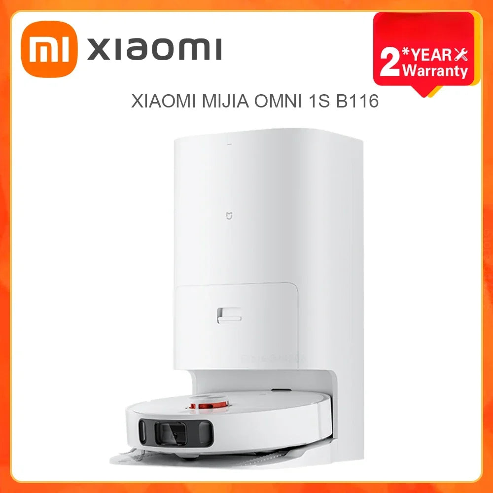 XIAOMI MIJIA Omni Robot Vacuum Cleaners 1S B116 Mop Smart Base Dirt Disposal Machine Dust Collection Self Cleaning Empty Dock