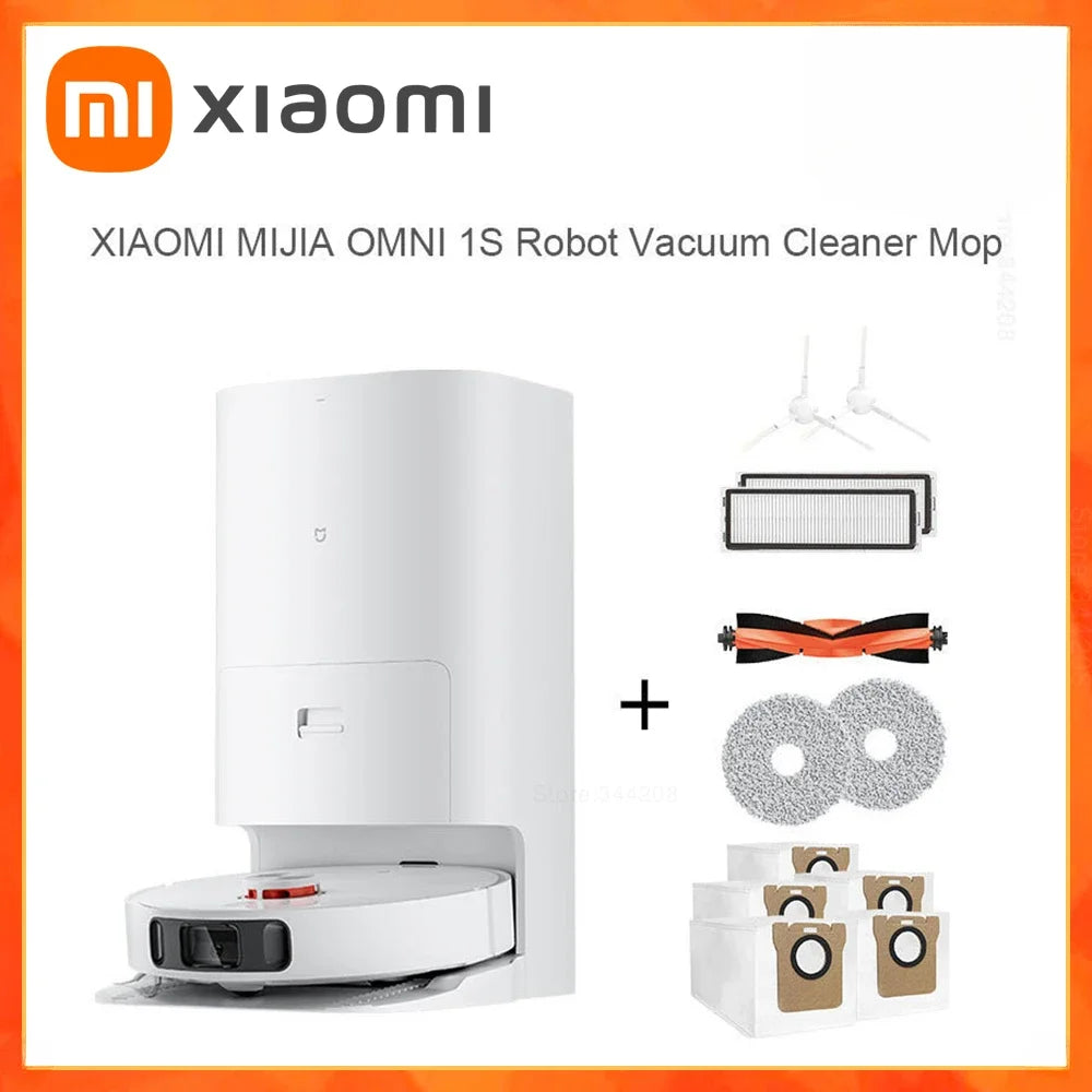 XIAOMI MIJIA Omni Robot Vacuum Cleaners 1S B116 Mop Smart Base Dirt Disposal Machine Dust Collection Self Cleaning Empty Dock