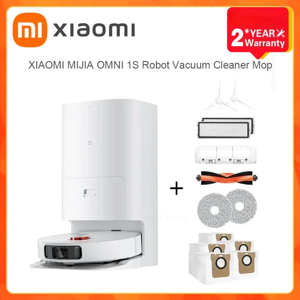 XIAOMI MIJIA Omni Robot Vacuum Cleaners 1S B116 Mop Smart Base Dirt Disposal Machine Dust Collection Self Cleaning Empty Dock
