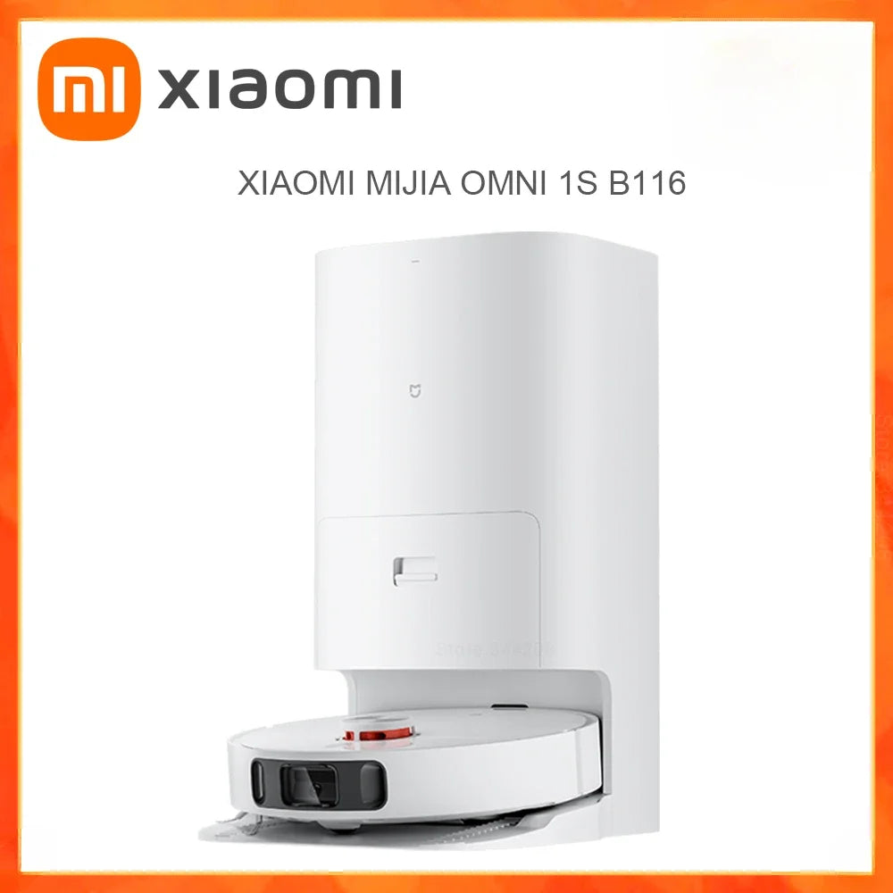 XIAOMI MIJIA Omni Robot Vacuum Cleaners 1S B116 Mop Smart Base Dirt Disposal Machine Dust Collection Self Cleaning Empty Dock