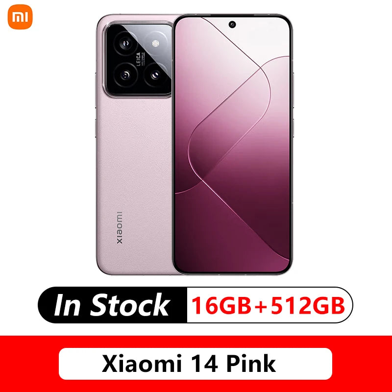Xiaomi 14 5G Mobile Phone 6.73inch Snapdragon 8 Gen 3 50MP Leica Camera 120HZ OLED Screen 90W Wired Second Charging