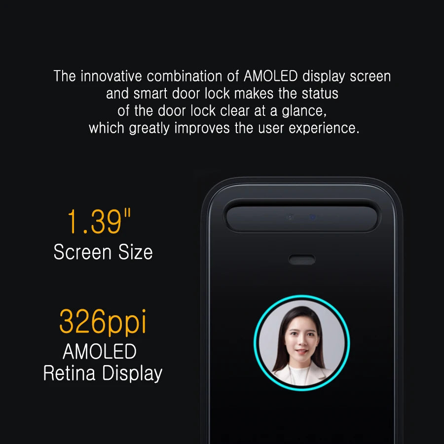 Xiaomi MiJia Smart Door Lock X Digital electronic lock Fingerprint Lock 3D Face Recognition security protection Intelligent lock