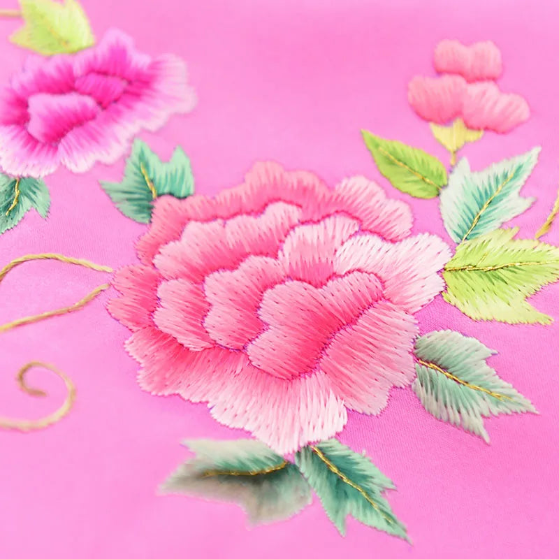 Xiuzhuang Self sold New 2023 Mid length Summer Versatile Silk Vintage Ethnic Style Suzhou Embroidered Women's Shawl Scarf