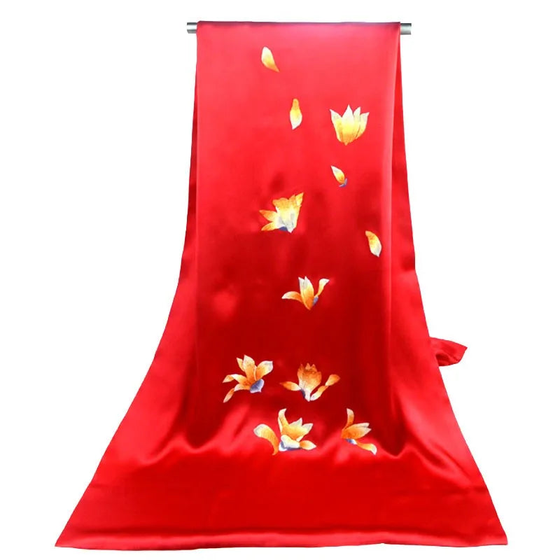Xiuzhuang self sells 2023 holiday gifts for outdoor outfits and versatile Su embroidery silk shawl scarves
