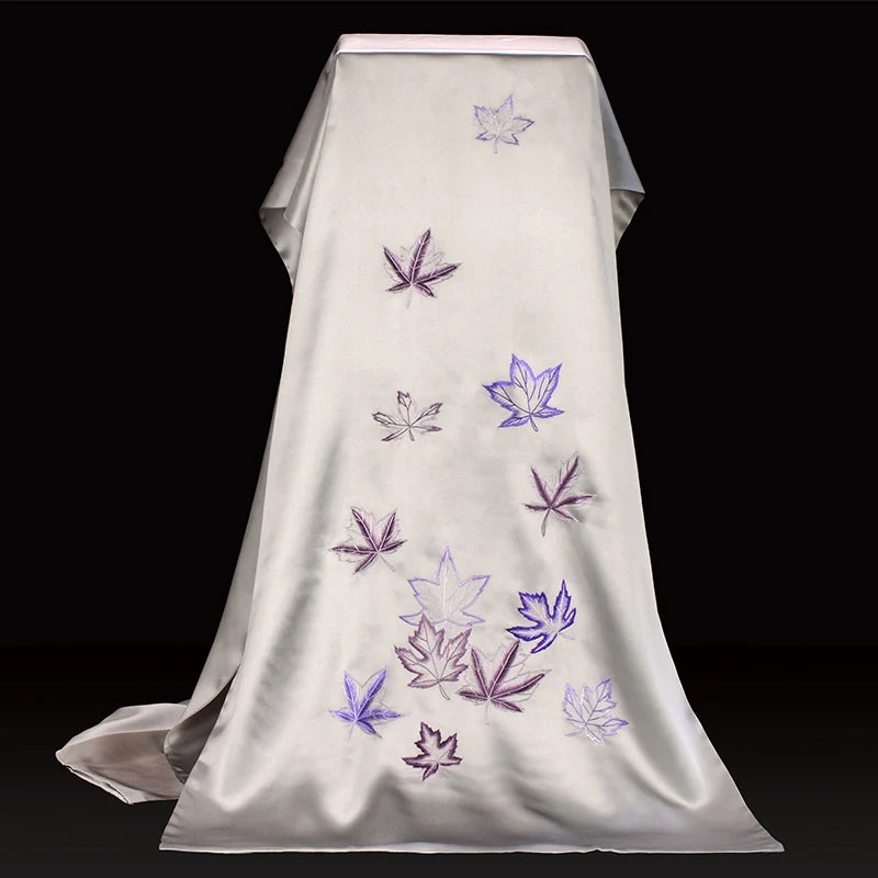 Xiuzhuang self sells Chinese style silk scarves, "Danfeng Welcoming Autumn" holiday gifts, elegant scarves and shawls