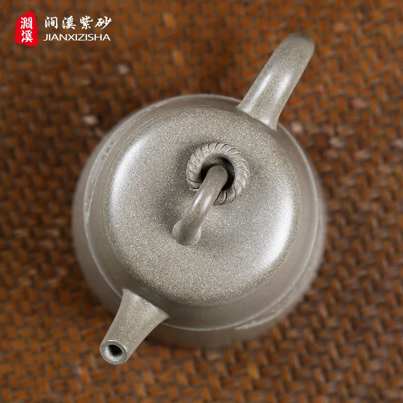 Xixi Yixing Purple Clay Teapot Tea Set Famous Wang Qiping Raw Ore Green Section Handmade Boutique Han Zhong Pot Supportable