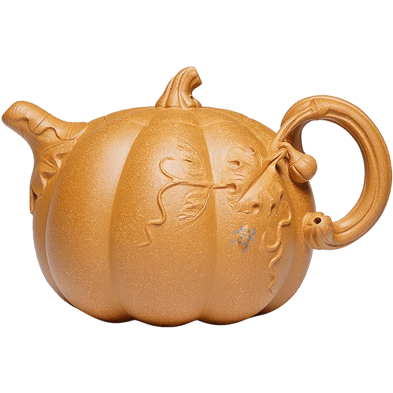 Xixi Yixing Teapot Teapot Tea Set Famous Wang Qiping Raw Ore Old Segment Mud Handmade Boutique Pumpkin Pot