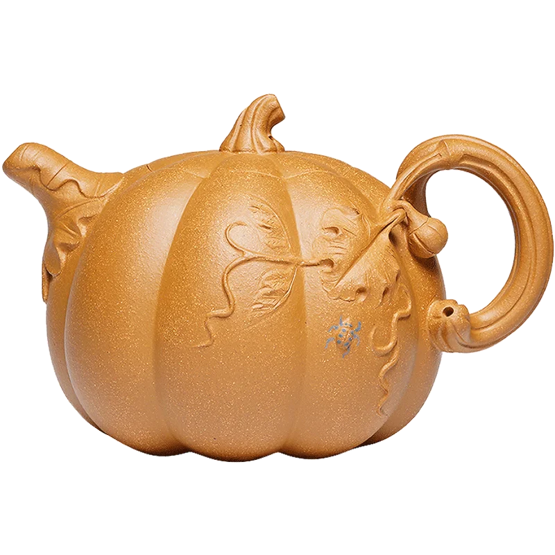 Xixi Yixing Teapot Teapot Tea Set Famous Wang Qiping Raw Ore Old Segment Mud Handmade Boutique Pumpkin Pot
