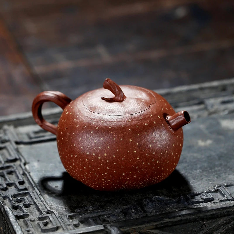 Xiyin Taofu Yixing Purple Clay Pot Flower Goods Pot Famous Haw Mangosteen Pot Literati Melon and Fruit Bionic Device Sketch Teap