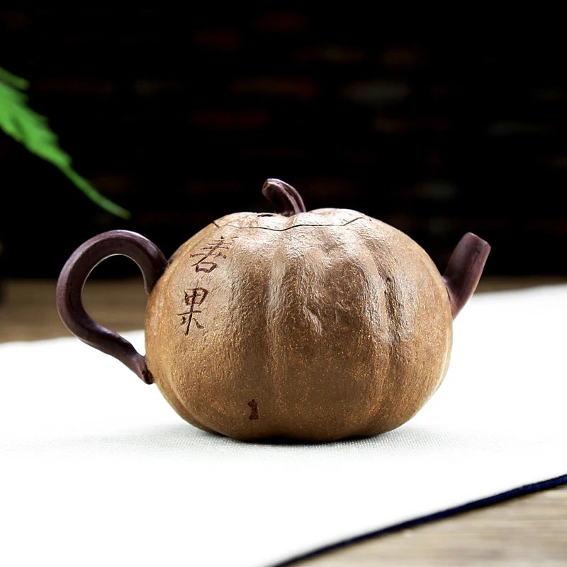 Xiyin Taofu Yixing Purple Clay Pot Handmade Famous Huang Li Shanguo Pot Literati Pot Flower Goods Sketch Pumpkin Teapot