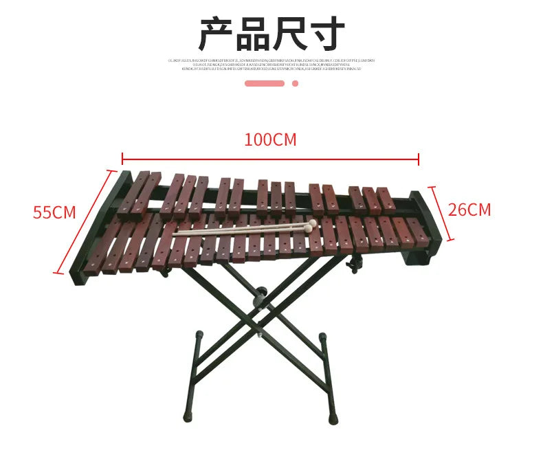 Xylophone 37 tone percussion instrument 37keys