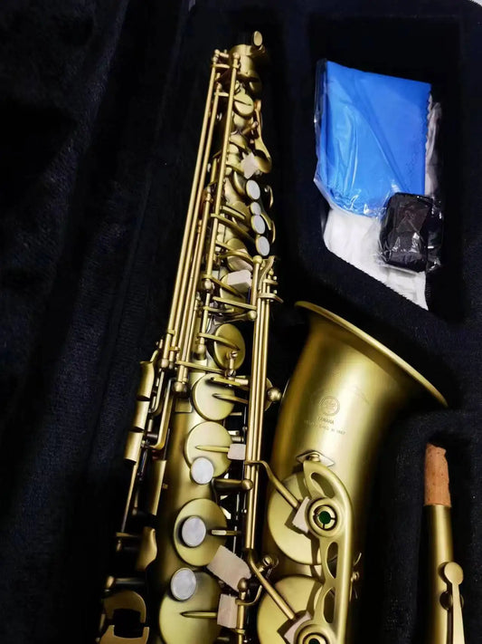 YAS-62 alto saxophone, Retro Technology Wind Instrument, Brass Manufacturing, Full Set of Accessories, Real-Time Photograe