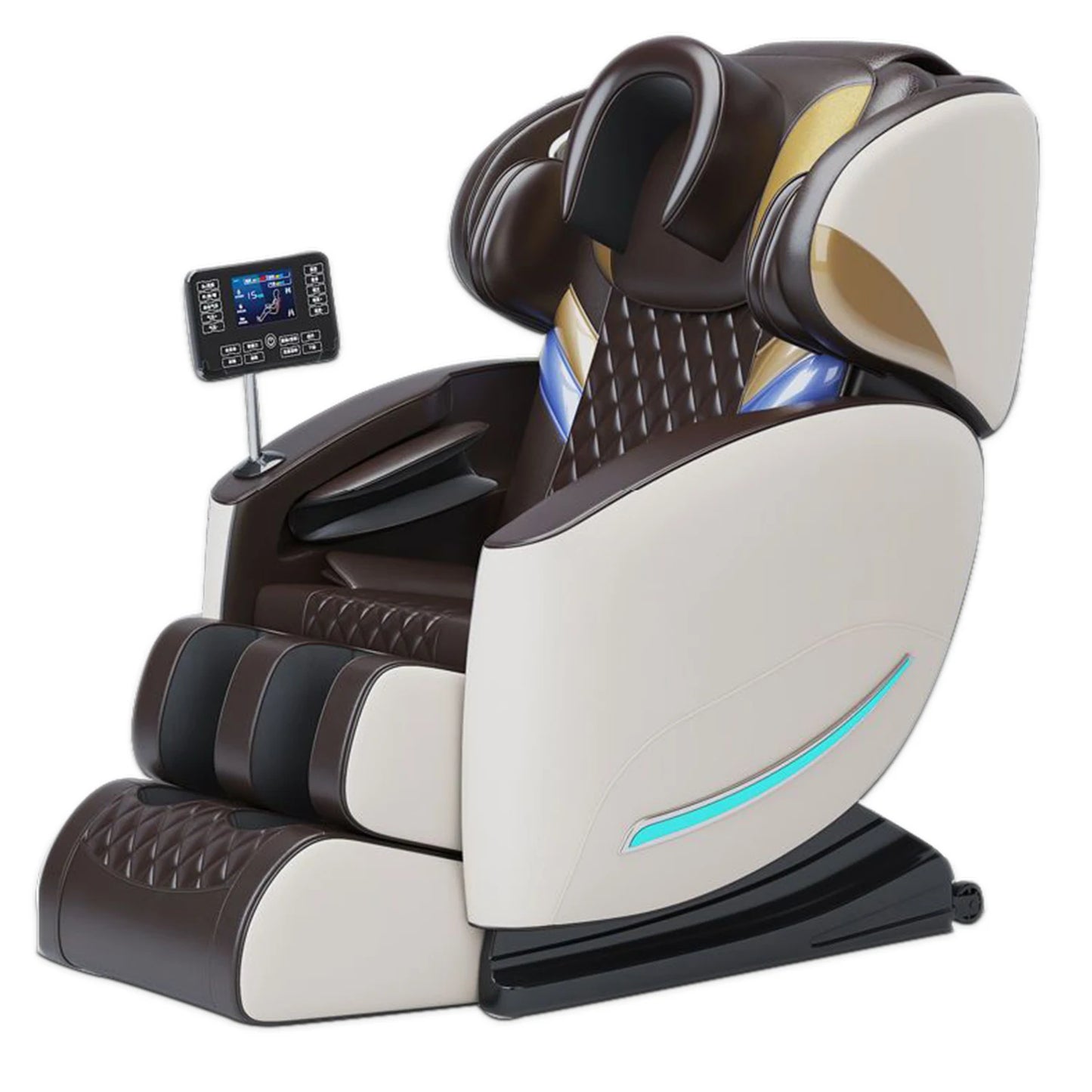 YJ-5812 Professional Full Body 4d Electric Massage Chair Cape Smart Facial Zero Gravity Shiatsu Massager Bluetooth Music black