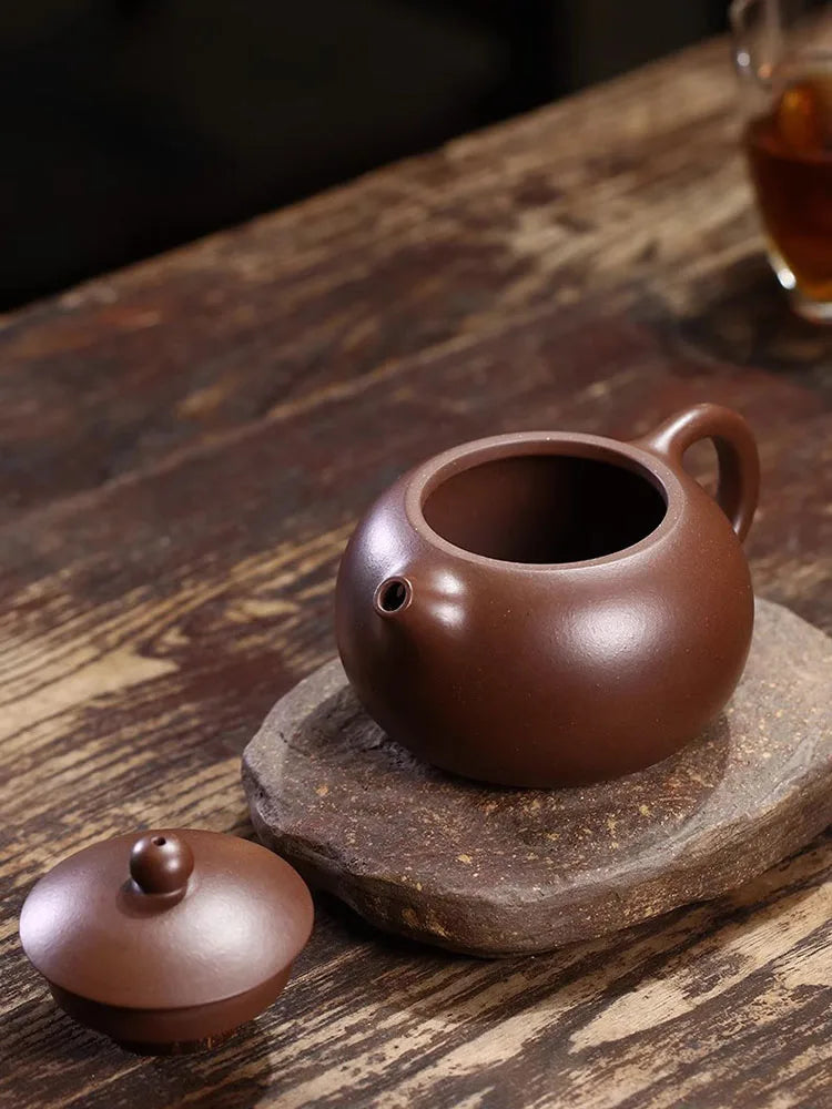 Yixing Clay Pure Handmade Original Mine, Purple Mud, Xishi Pot, High End Tea Set, Gift For Men