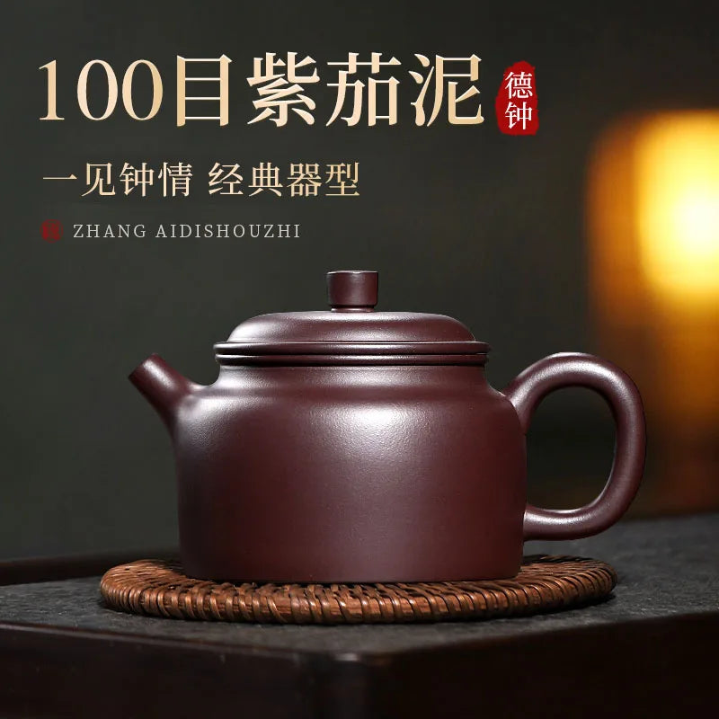 Yixing Clay Pure Handmade Tea Original Mine, Purple Eggplant Mud, Xihi Pot, High End Houehold Gift, Practical Gift For