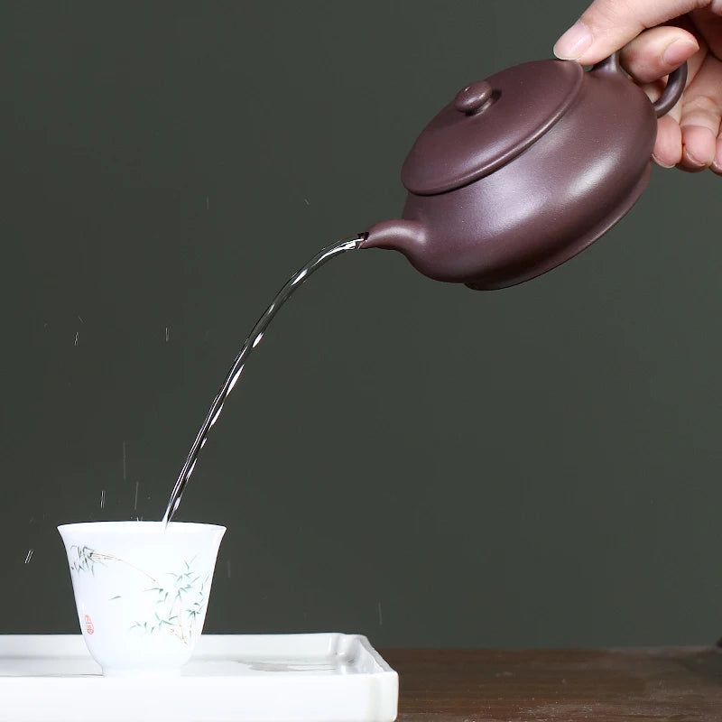 Yixing Famous Purple Clay Pot, Pure Handmade Kung Fu Tea Set, Small Capacity Original Mine, Old Mud, Fully