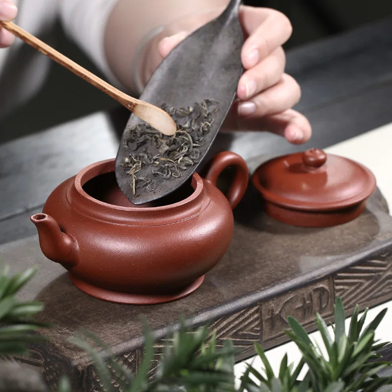 Yixing Famous Purple Clay Pot Pure Handmade Tea Single Chinese Set Original Mine Bottom Trough Clear