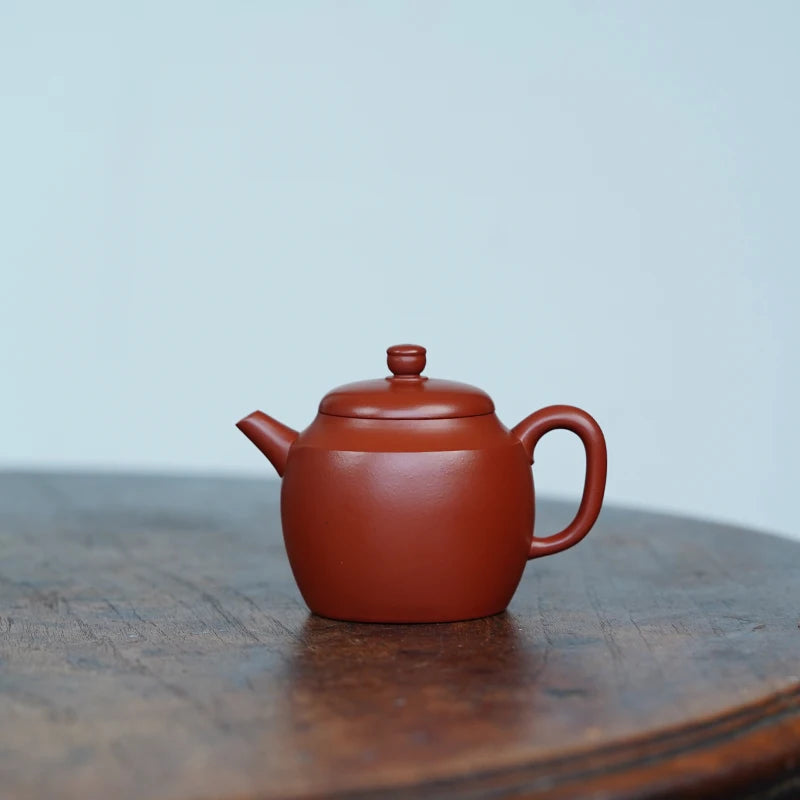 Yixing Handmade Purple Clay Pot Sketch Pot Kung Fu Teapot Raw Ore Small Coal Kiln Cinnabar Sand Huaigu Pot Chinese Retro