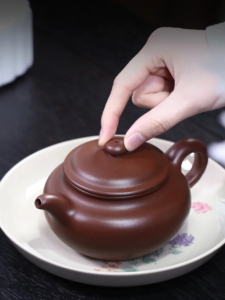Yixing Original Mine Pure Handmade, Home Collection, Old Purple Clay Home, High End Antique Tea Pot, Single Pot Reception And