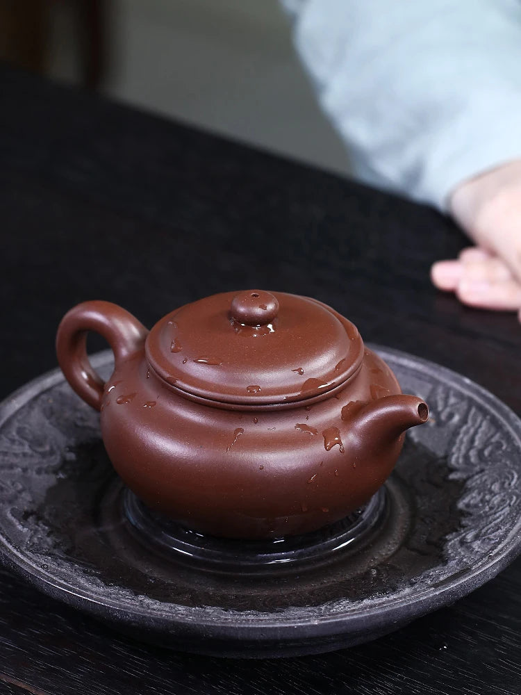Yixing Original Mine Pure Handmade, Home Collection, Old Purple Clay Home, High End Antique Tea Pot, Single Pot Reception And