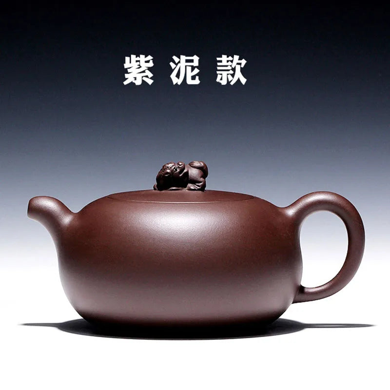 Yixing Pure Handmade Set Master Grade High End Original Mine Purple Clay Soaking Tea Single Pot Gift