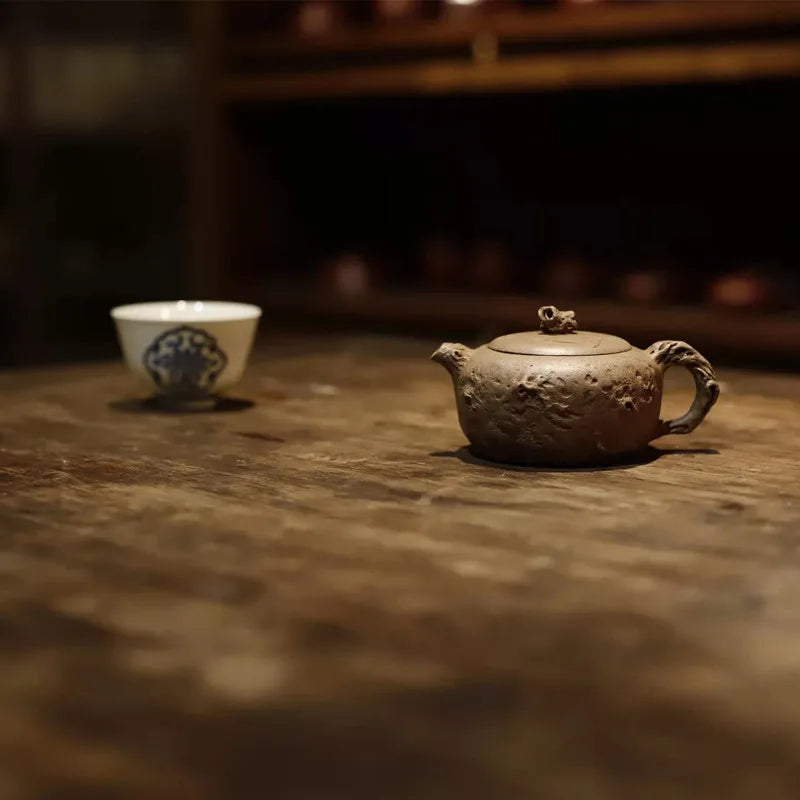 Yixing Purple Clay Pot Handmade Segment Mud Outbound Travel Gongchun Pot200CCHousehold Teapot Purple Clay Teapot Tea Set