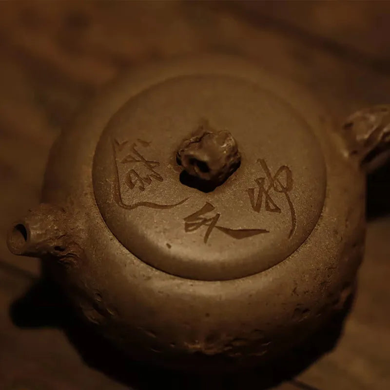 Yixing Purple Clay Pot Handmade Segment Mud Outbound Travel Gongchun Pot200CCHousehold Teapot Purple Clay Teapot Tea Set