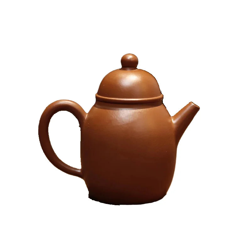 Yixing Purple Clay Pot Handmade Zhao Zhuang Cinnabar Sand High Wheel110CCHousehold Small Capacity Purple Sand Tea Set Teapot