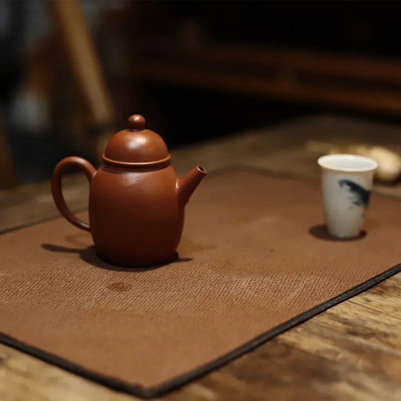 Yixing Purple Clay Pot Handmade Zhao Zhuang Cinnabar Sand High Wheel110CCHousehold Small Capacity Purple Sand Tea Set Teapot