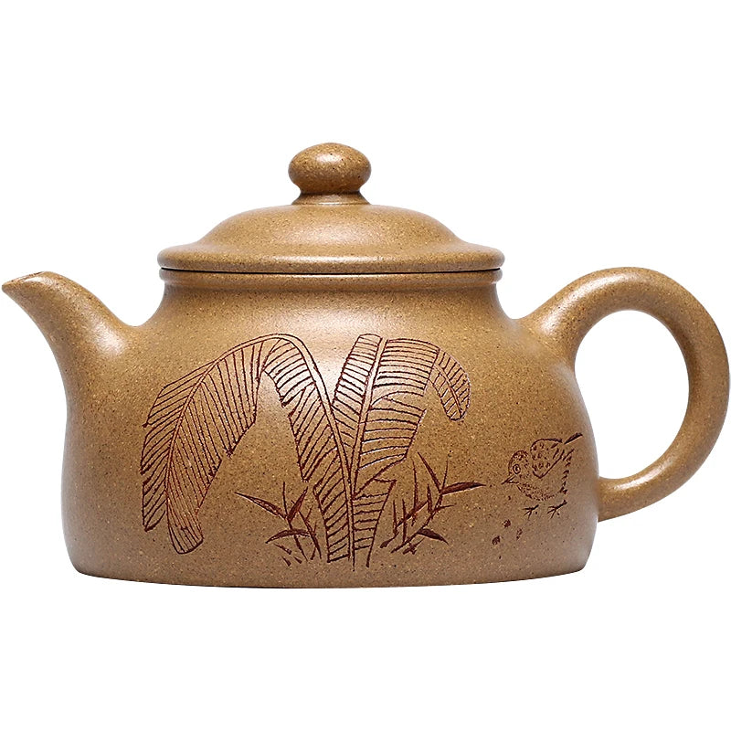 Yixing Purple Clay Pot Pure Handcarved Kung Fu Tea Set Single Original Mine Home Collection Old Section Mud