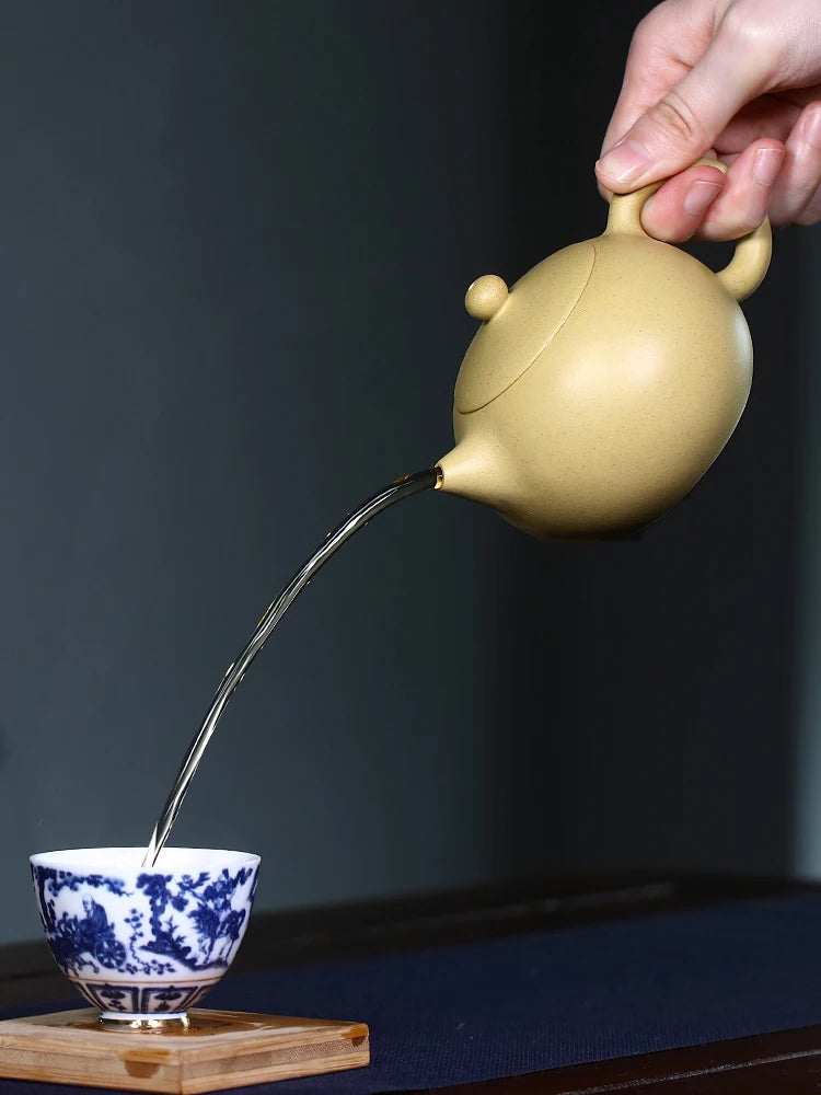 Yixing Purple Clay Pot: Pure Handmade Small Tea Pot, Set, Original Mine, Benshan Green Mud, Fully