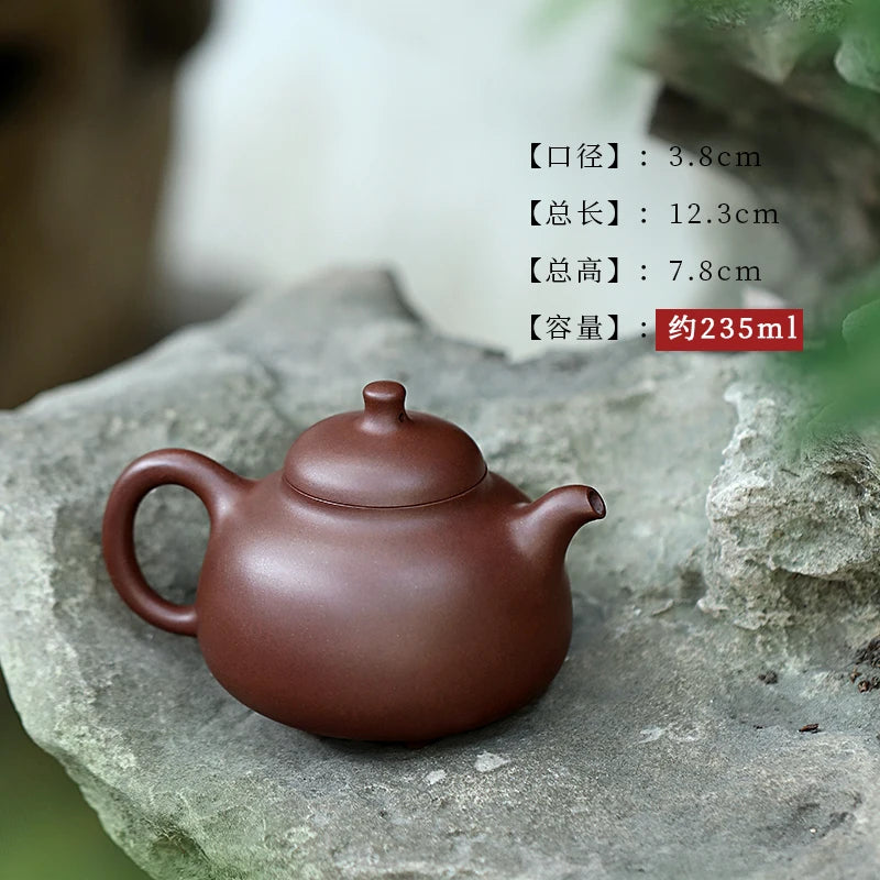 Yixing Purple Clay Pot Pure Handmade Tea Set Raw Mine High Temperature Old Household Full