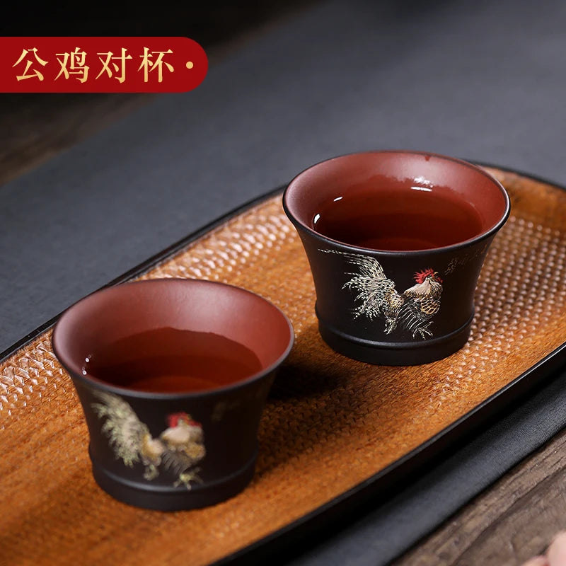 |Yixing Zisha teapot Taoling pure handmade teapot smelting Ladybug teapot raw tea set household single pot set