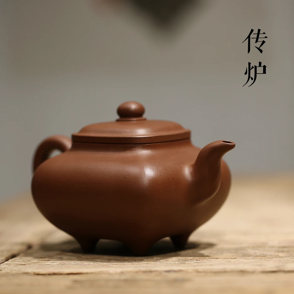 |Yixing are recommended by pure manual and old purple mud trough qing Fang Qi furnace pot teapot kung fu tea set