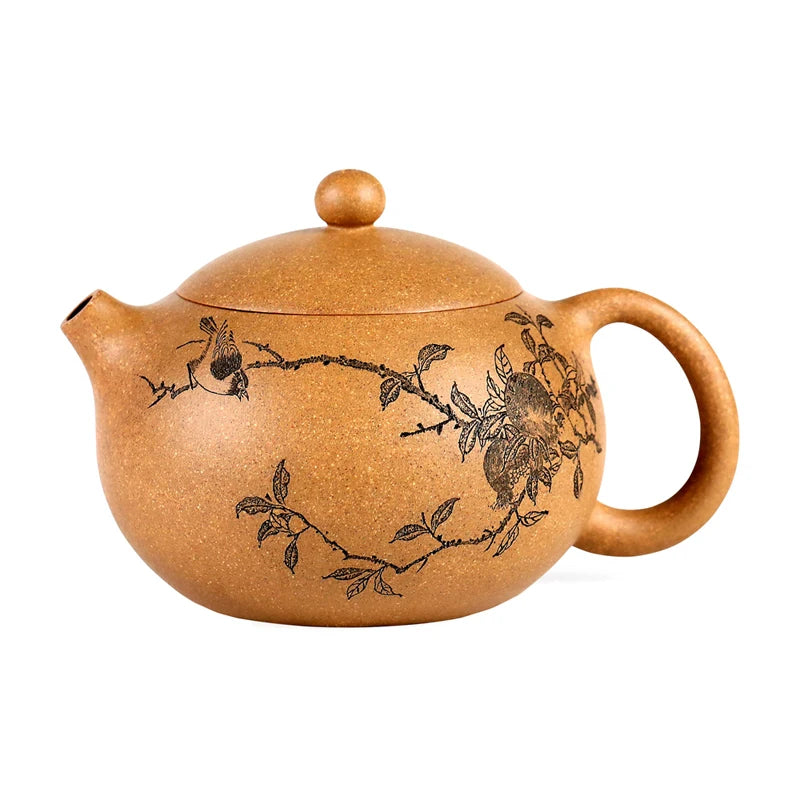 |Yixing recommended pure manual senior craft feng wei period of xi shi pot clay teapot set collection