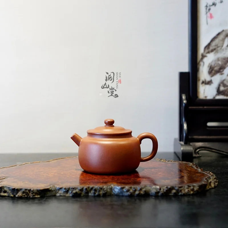 Yueshan Hall | Deyun Pot Bottom Groove Cleaning of No. 4 Well Purple Clay Pot Lin Xiaolong Handmade