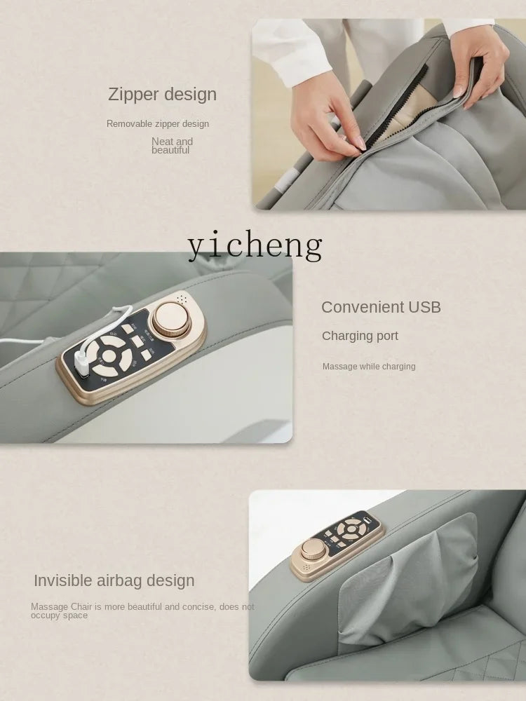 ZC Massage Chair Small Whole Body Home Mini Neck Back Waist Massager Smart Space Capsule