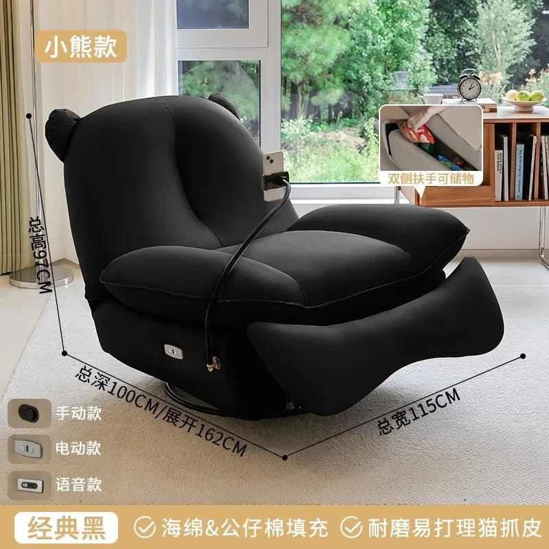 ZK Single Sofa Living Room Creative Sofa Lazy Rocking Chair Sleeping and Lying Smart Massage Chair