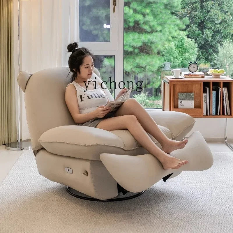 ZK Single Sofa Living Room Creative Sofa Lazy Rocking Chair Sleeping and Lying Smart Massage Chair