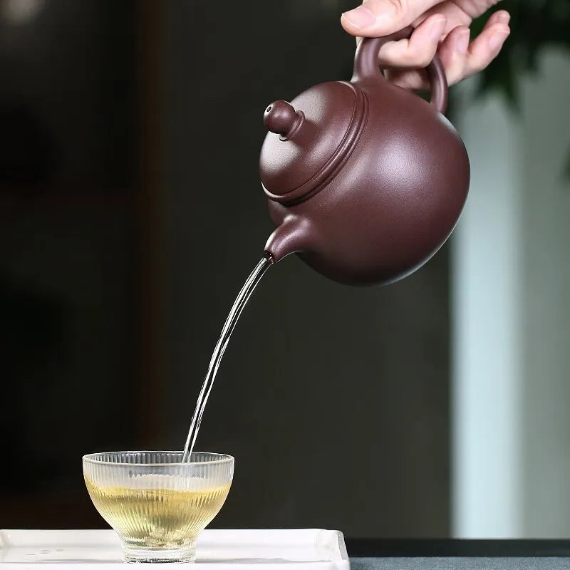 Zanghutianxia Yixing Famous Teapot Tea Set Handmade Teapot Single Teapot Raw Ore Purple Clay Teapot Chopsticks Pot Chopsticks Po